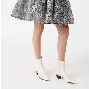 NWT Maje Flik White Ankle Boots 39